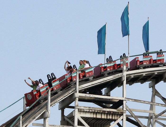The Georgia Cyclone Roller Coaster at Six Flags Over Georgia, Austell, Georgia