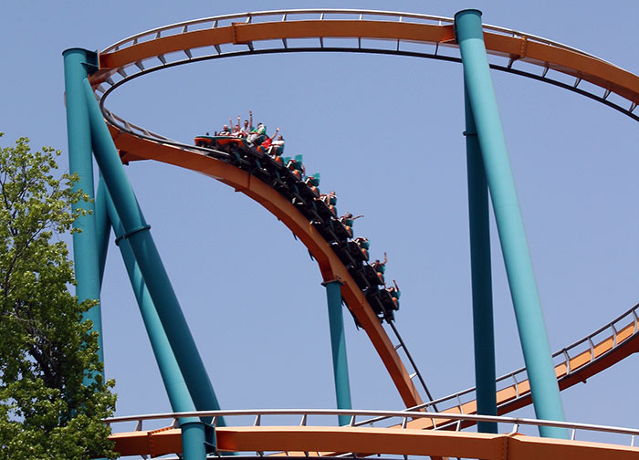 The Goliath Roller Coaster at Six Flags Over Georgia, Austell, Georgia