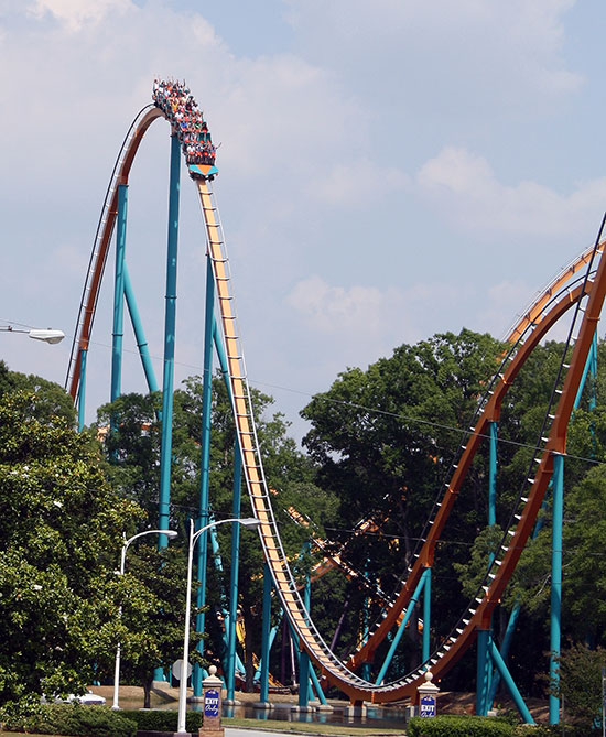 The Goliath Roller Coaster at Six Flags Over Georgia, Austell, Georgia