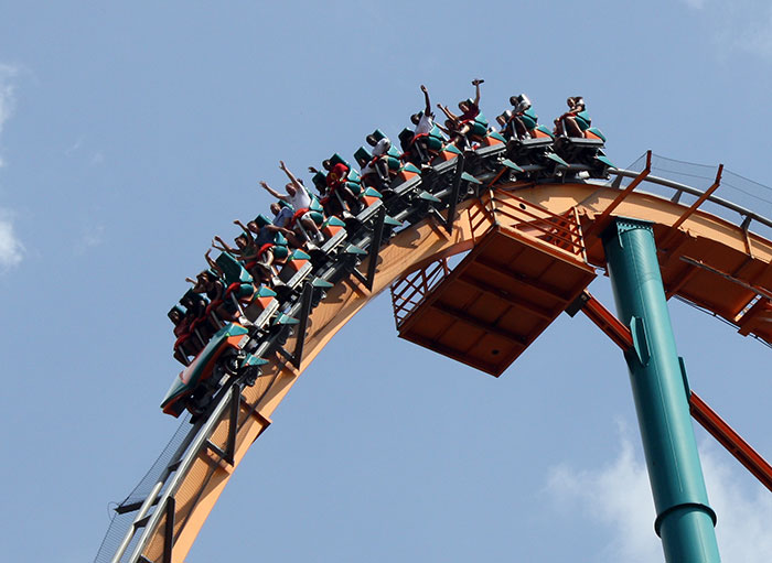 The Goliath Roller Coaster at Six Flags Over Georgia, Austell, Georgia