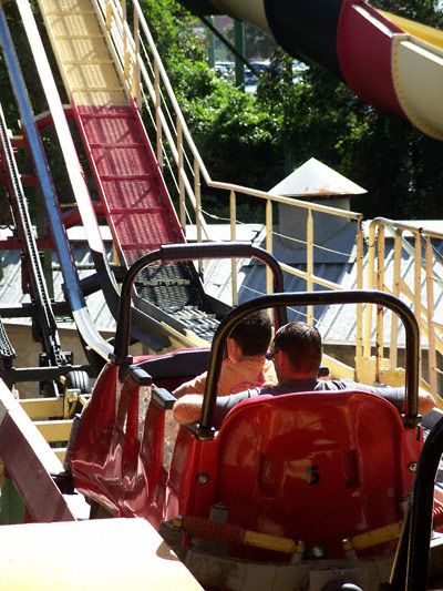 The La Vibora Rollercoaster at Six Flags Over Texas, Arlington, TX