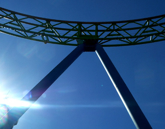 The Shock Wave Rollercoaster at Six Flags Over Texas, Arlington, TX