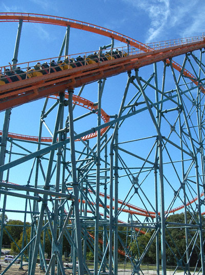 The Titan Rollercoaster at Six Flags Over Texas, Arlington, TX