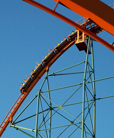 Titan Rollercoaster at Six Flags Over Texas, Arlington, TX