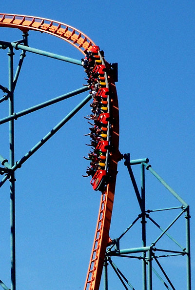 The Titan Rollercoaster at Six Flags Over Texas, Arlington, TX