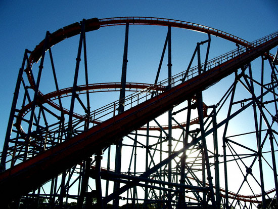 Titan Rollercoaster at Six Flags Over Texas, Arlington, TX