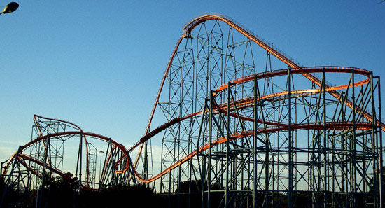 Titan Rollercoaster at Six Flags Over Texas, Arlington, TX