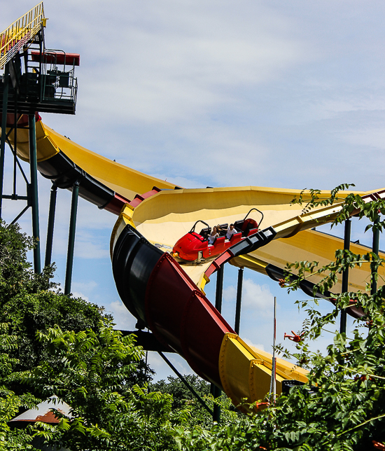 The La Vibora Rollercoaster at Six Flags Over Texas, Arlington, Texas