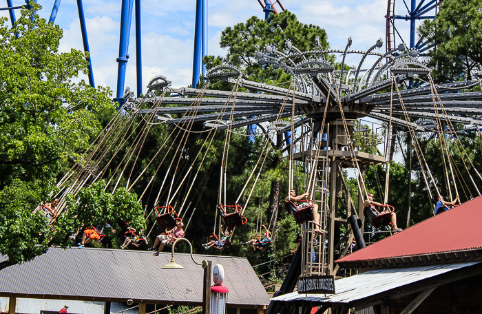 The Shock Wave / New Revolution Virtual Reality Rollercoaster at Six Flags Over Texas, Arlington, Texas