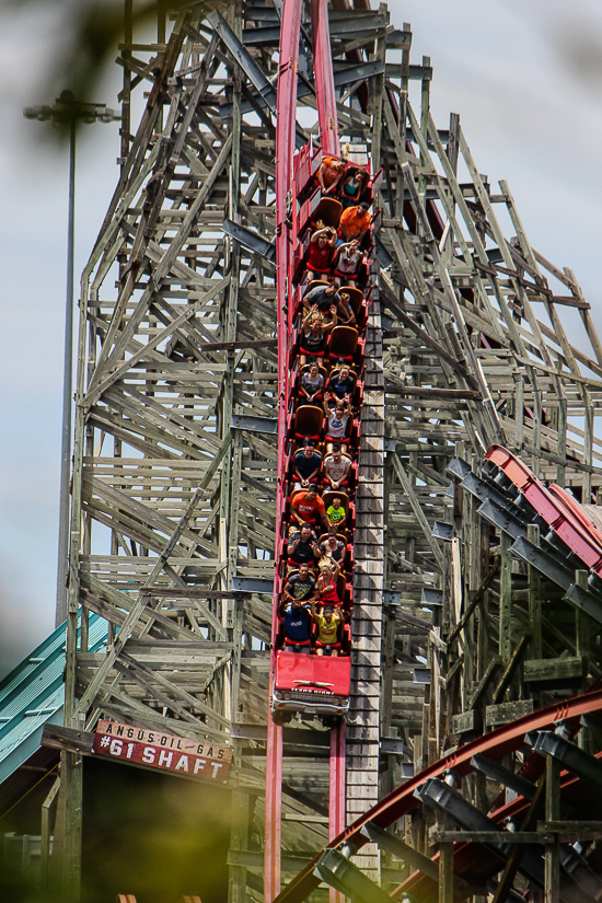 The New Texas Giant Rollercoaster at Six Flags Over Texas, Arlington, Texas