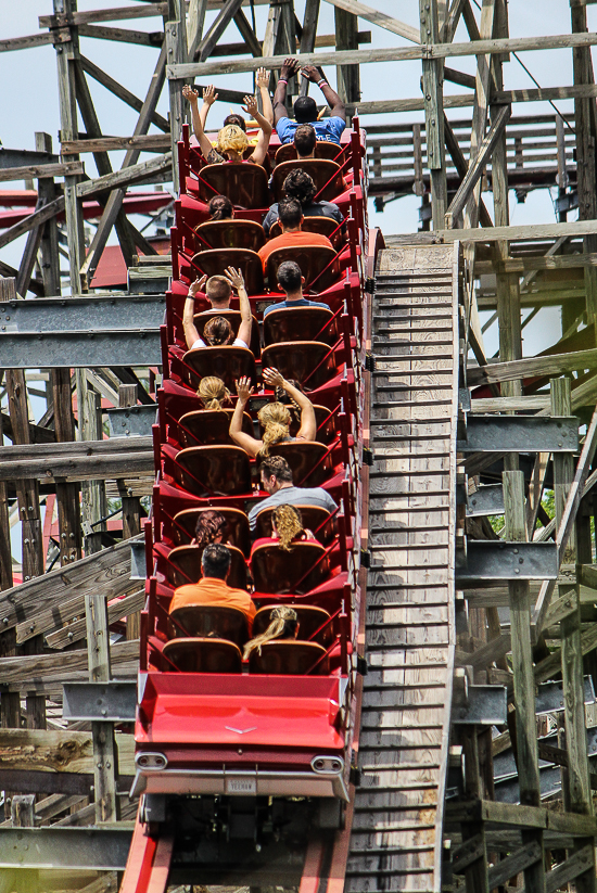 The New Texas Giant Rollercoaster at Six Flags Over Texas, Arlington, Texas