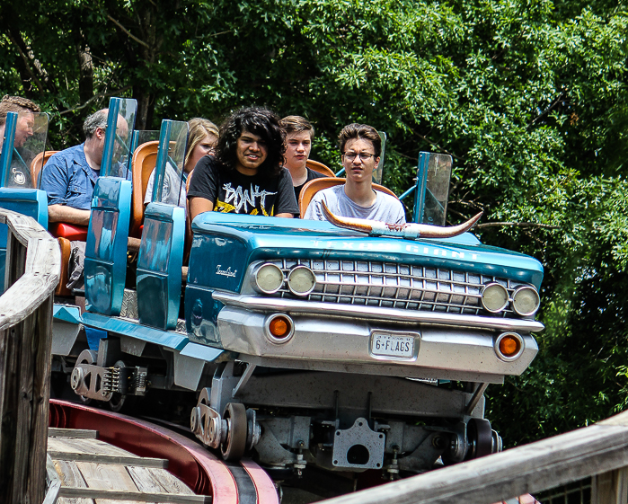 The New Texas Giant Rollercoaster at Six Flags Over Texas, Arlington, Texas