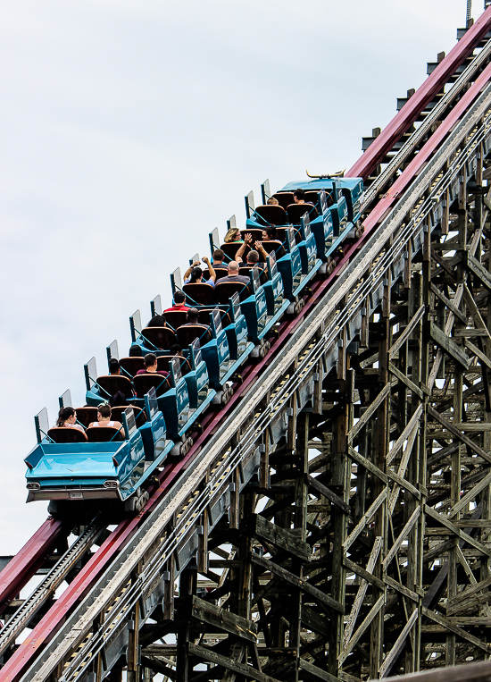 The New Texas Giant Rollercoaster at Six Flags Over Texas, Arlington, Texas