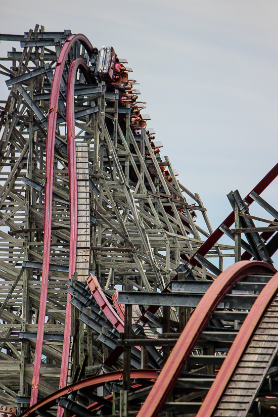 The New Texas Giant Rollercoaster at Six Flags Over Texas, Arlington, Texas