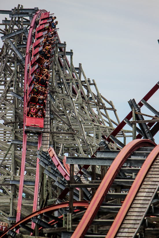 The New Texas Giant Rollercoaster at Six Flags Over Texas, Arlington, Texas