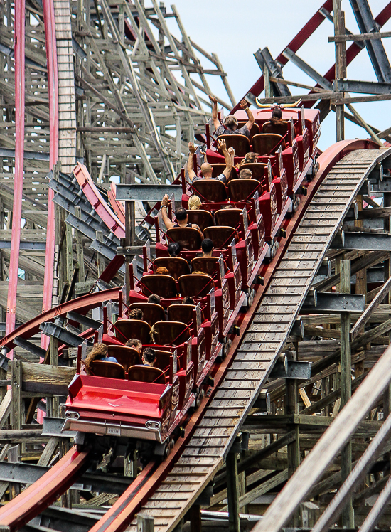 The New Texas Giant Rollercoaster at Six Flags Over Texas, Arlington, Texas