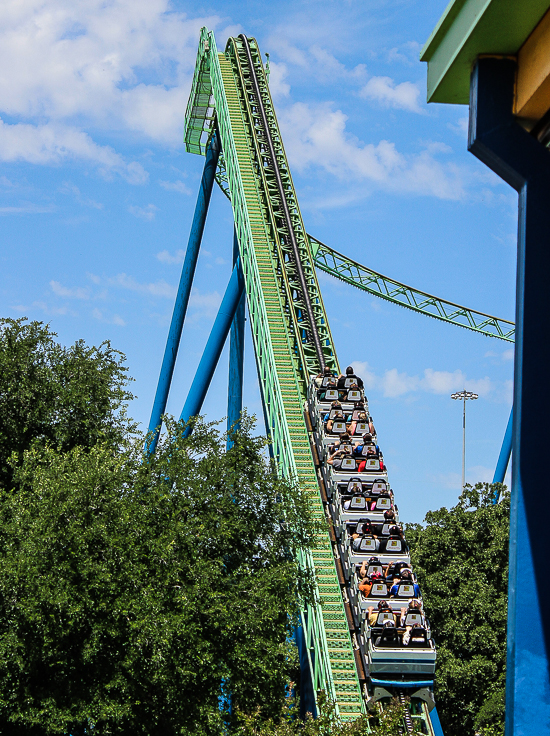 The Shock Wave / New Revolution Virtual Reality Rollercoaster at Six Flags Over Texas, Arlington, Texas