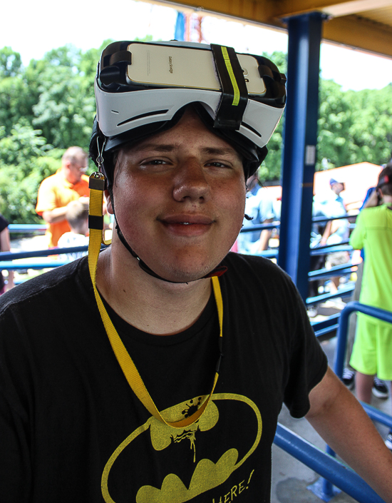 The Shock Wave / New Revolution Virtual Reality Rollercoaster at Six Flags Over Texas, Arlington, Texas