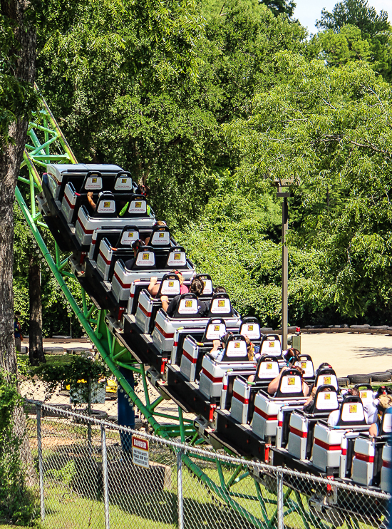 The Shock Wave / New Revolution Virtual Reality Rollercoaster at Six Flags Over Texas, Arlington, Texas