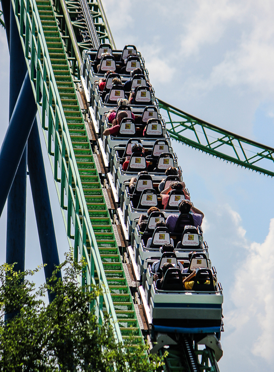 The Shock Wave / New Revolution Virtual Reality Rollercoaster at Six Flags Over Texas, Arlington, Texas