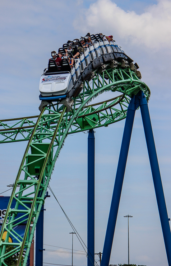 The Shock Wave / New Revolution Virtual Reality Rollercoaster at Six Flags Over Texas, Arlington, Texas