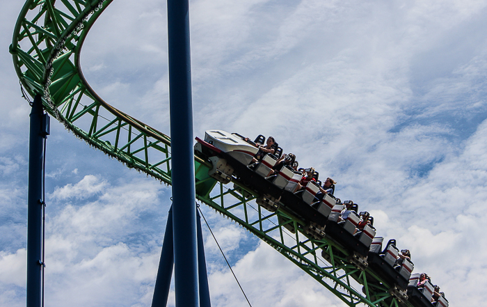 The Shock Wave / New Revolution Virtual Reality Rollercoaster at Six Flags Over Texas, Arlington, Texas