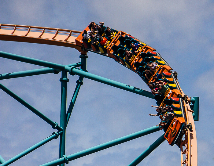 The Titan Rollercoaster at Six Flags Over Texas, Arlington, Texas