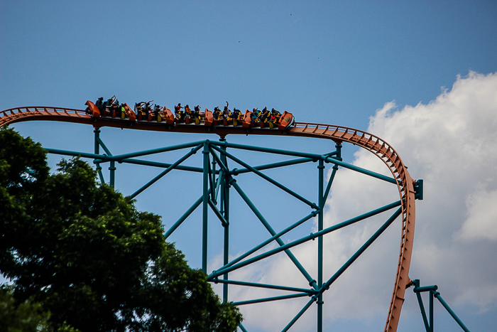 The Titan Rollercoaster at Six Flags Over Texas, Arlington, Texas