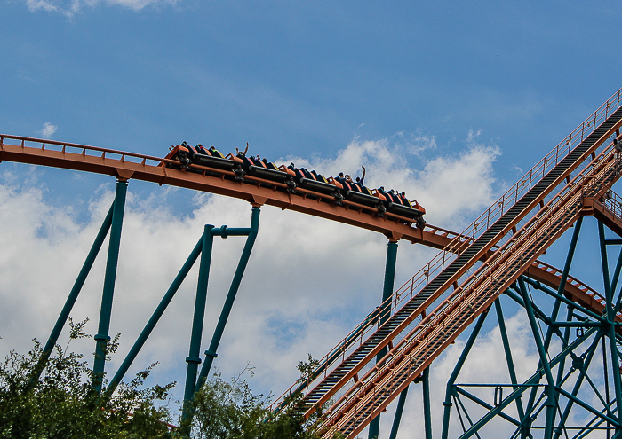 The Titan Rollercoaster at Six Flags Over Texas, Arlington, Texas