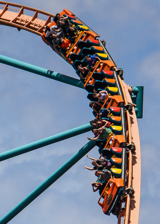 The Titan Rollercoaster at Six Flags Over Texas, Arlington, Texas