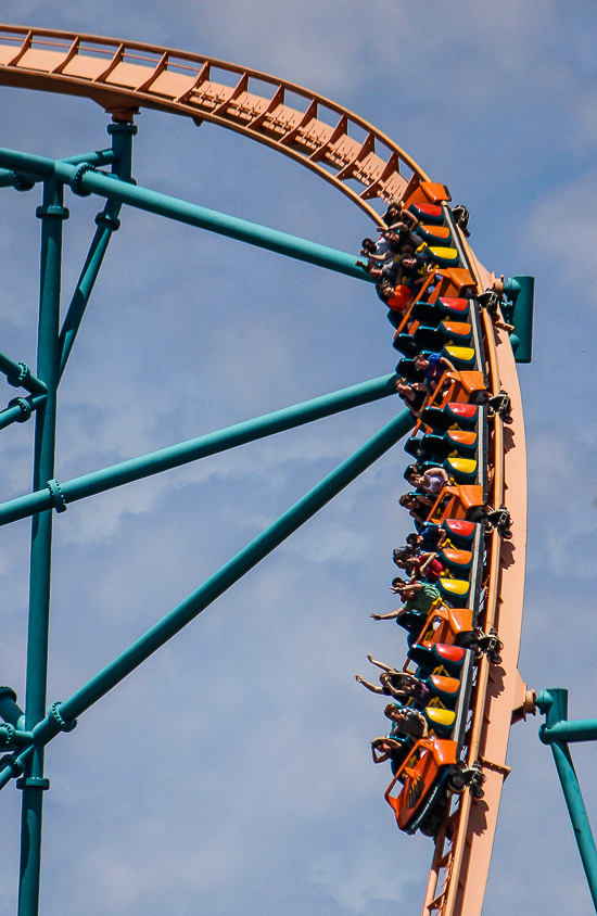 The Titan Rollercoaster at Six Flags Over Texas, Arlington, Texas