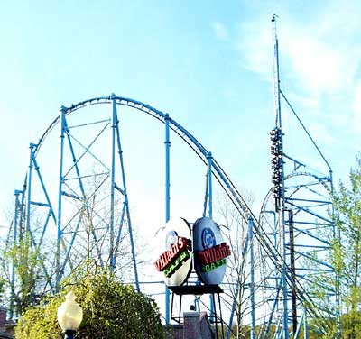 Mr. Freeze Rollercoaster at Six Flags St. Louis