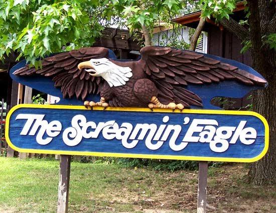 The Screamin Eagle Rollercoaster at Six Flags St. Louis, Allenton, MO