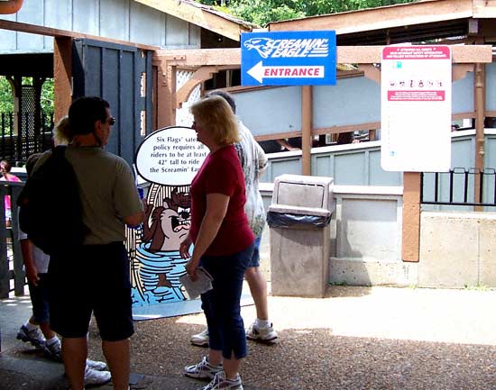 The Screamin Eagle Rollercoaster at Six Flags St. Louis, Allenton, MO