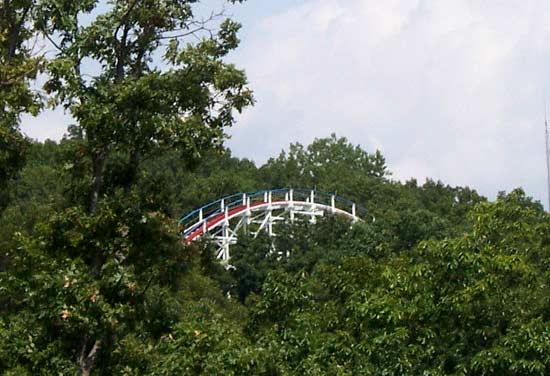 The Screamin Eagle Rollercoaster at Six Flags St. Louis, Allenton, MO