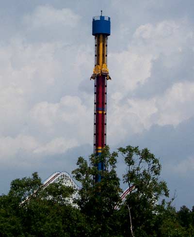 The new for 2006 Superman:  Tower Of Power at Six Flags St. Louis, Allenton, MO