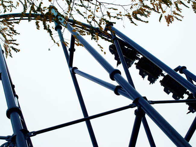 The Mr. Freeze Rollercoaster at Six Flags St. Louis, Eureka, Missouri