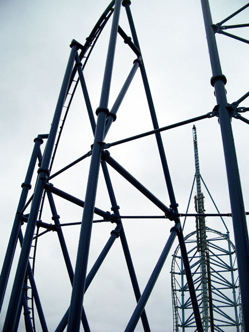 The Mr. Freeze Rollercoaster at Six Flags St. Louis, Eureka, Missouri