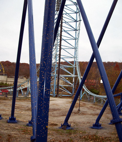 The Mr. Freeze Rollercoaster at Six Flags St. Louis, Eureka, Missouri