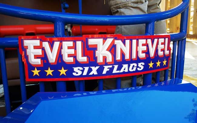 The New For 2008 Evel Knievel Rollercoaster at Six Flags St. Louis, Eureka, Missouri