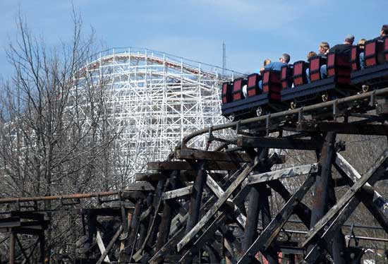 The River King Mine Train Rollercoaster at Six Flags St. Louis, Allenton, Missouri