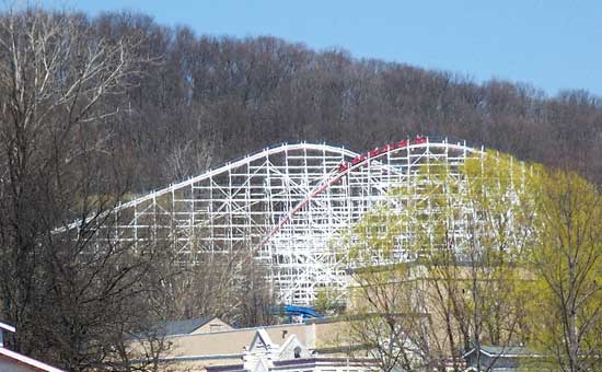 The Screaming Eagle Rollercoaster at Six Flags St. Louis, Allenton, Missouri