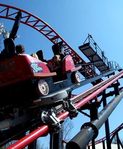 The Tony Hawk Pro Skater Rollercoaster at Six Flags St. Louis, Allenton, Missouri