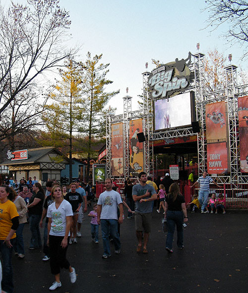 Tony Hawk's Big Spin Rollercoaster at Six Flags St. Louis, Eureka, MO