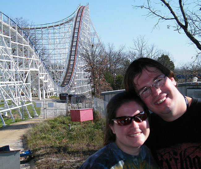 The Screaming Eagle Rollercoaster at Six Flags St. Louis, Eureka, MO