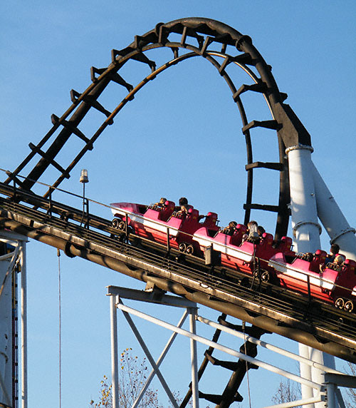 The Ninja Rollercoaster at Six Flags St. Louis, Eureka, MO