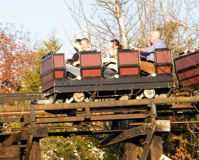 The River King Mine Train Rollercoaster at Six Flags St. Louis, Eureka, MO