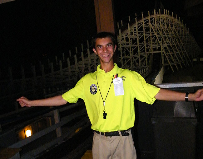 The Screaming Eagle Roller Coaster at Six Flags St. Louis, Eureka, Missouri