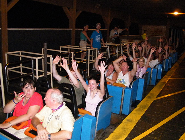 The Screaming Eagle Roller Coaster at Six Flags St. Louis, Eureka, Missouri