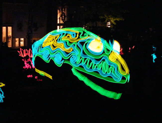 The Glow In The Dark Parade at Six Flags St. Louis, Eureka, Missouri